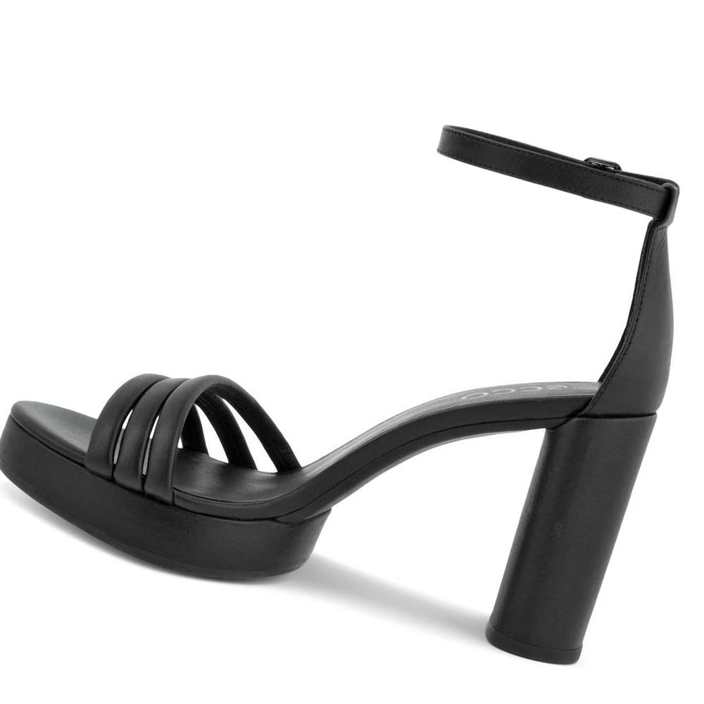 Women's Ecco Elevate Sculpted 75 Sandals Black | SG 169MQZ